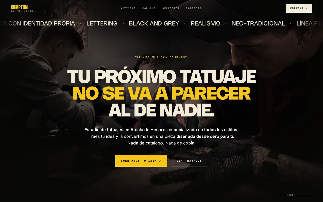 Web de Compton Tattoo